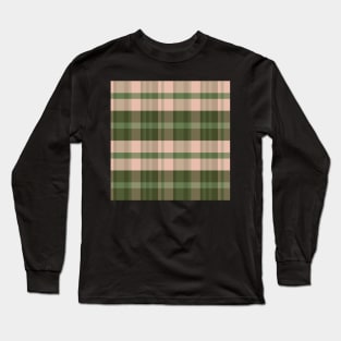 Autumn Aesthetic Iagan 1 Hand Drawn Textured Plaid Pattern Long Sleeve T-Shirt